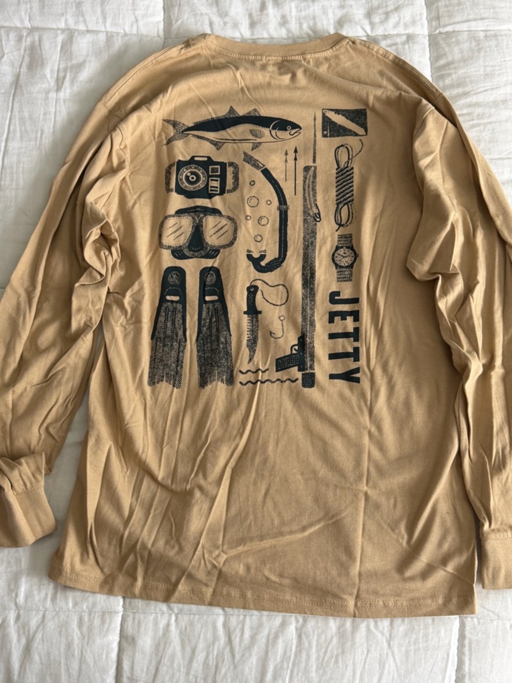Jetty Fishing Cotton Longsleeve Shirt L